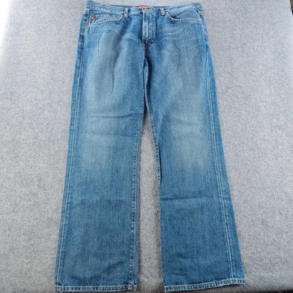 Big Star Pioneer Boot Cut Jeans Mens 38R Blue Denim Medium Wash Made in USA